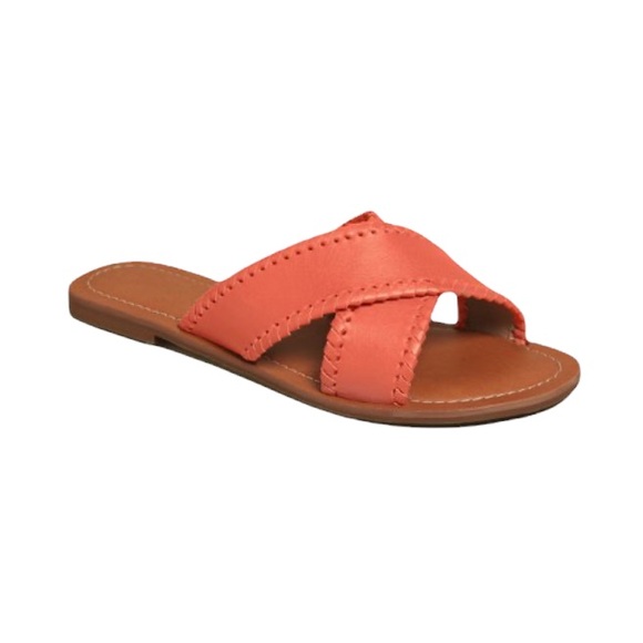 Jack Rogers Coral Sloane X-Band Leather Sandal - Picture 1 of 5